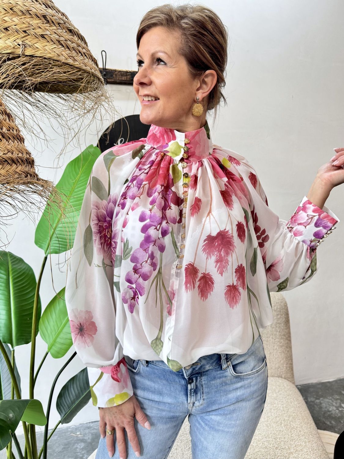 DANE BLOM Flower Blouse