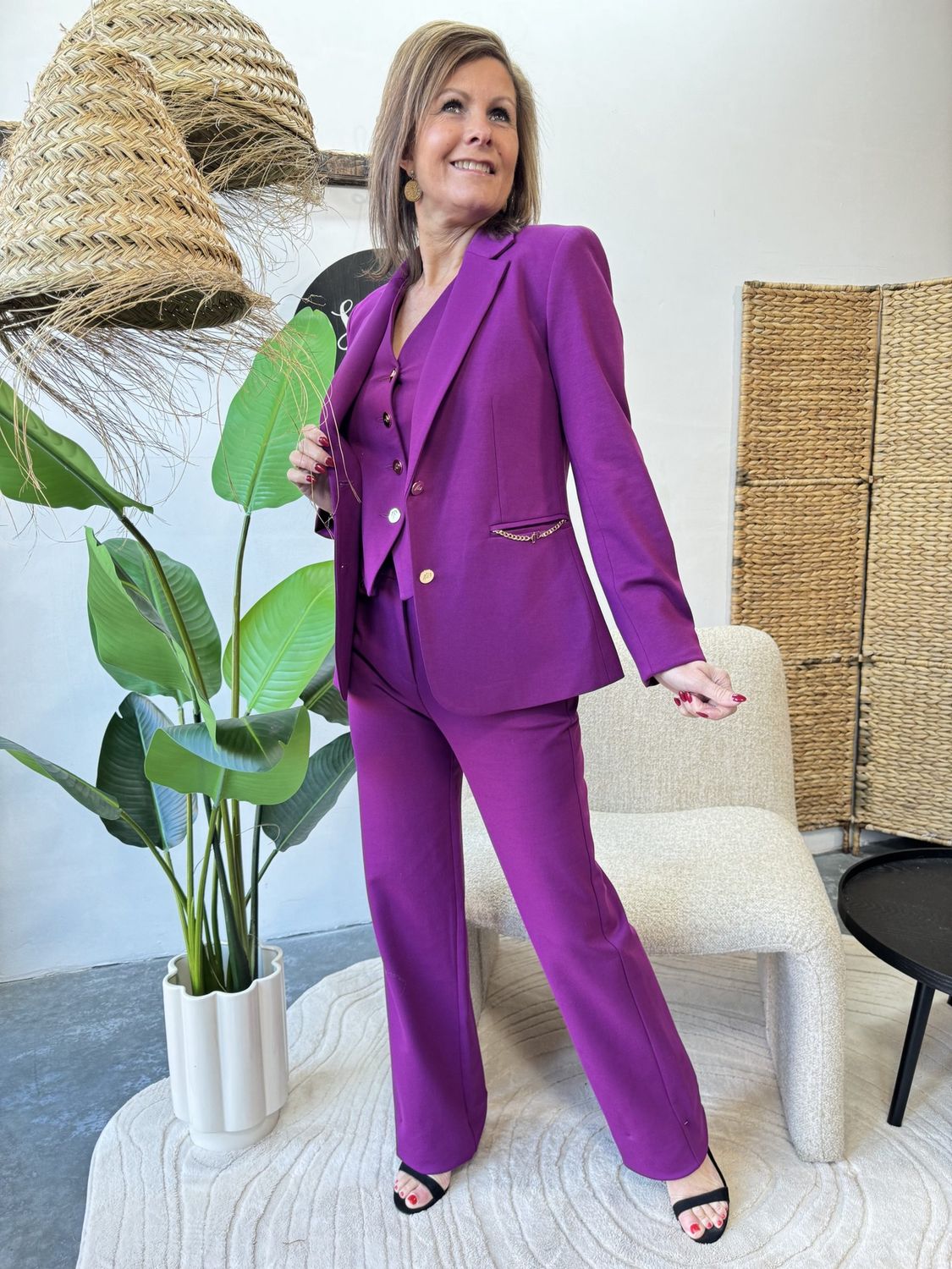 Pantalon SOOF Berry