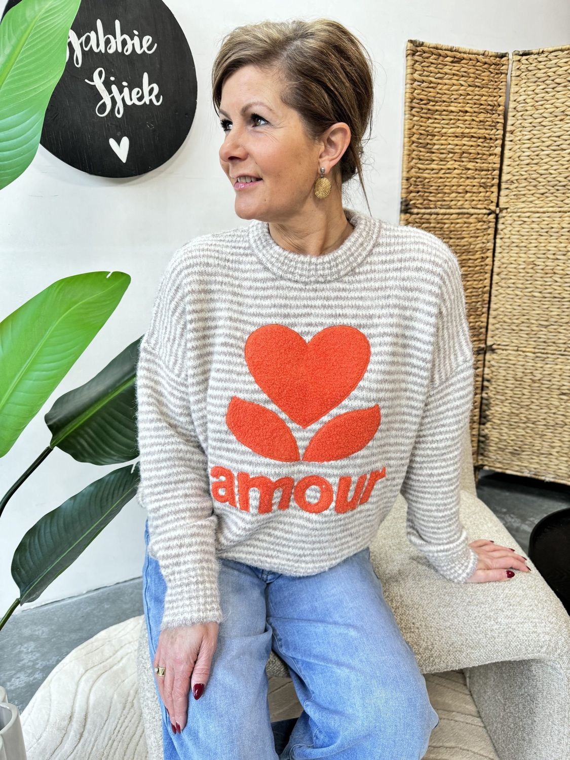 Sweater Amour Cassia Beige
