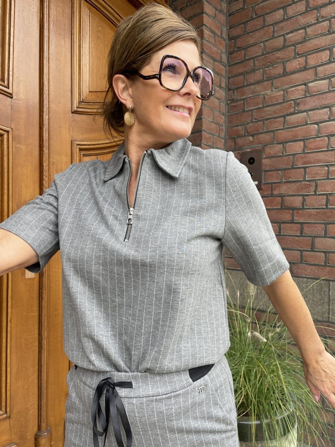 Top Babz Grey Melange