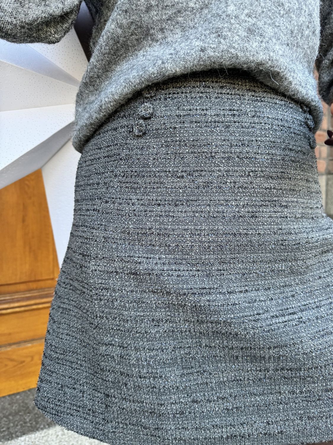 Tweed Grijs Rokje