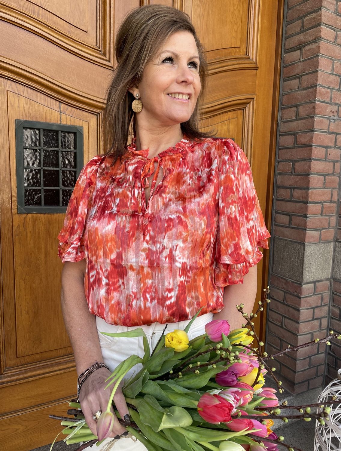 Top Alexandra Oranje Multi 027