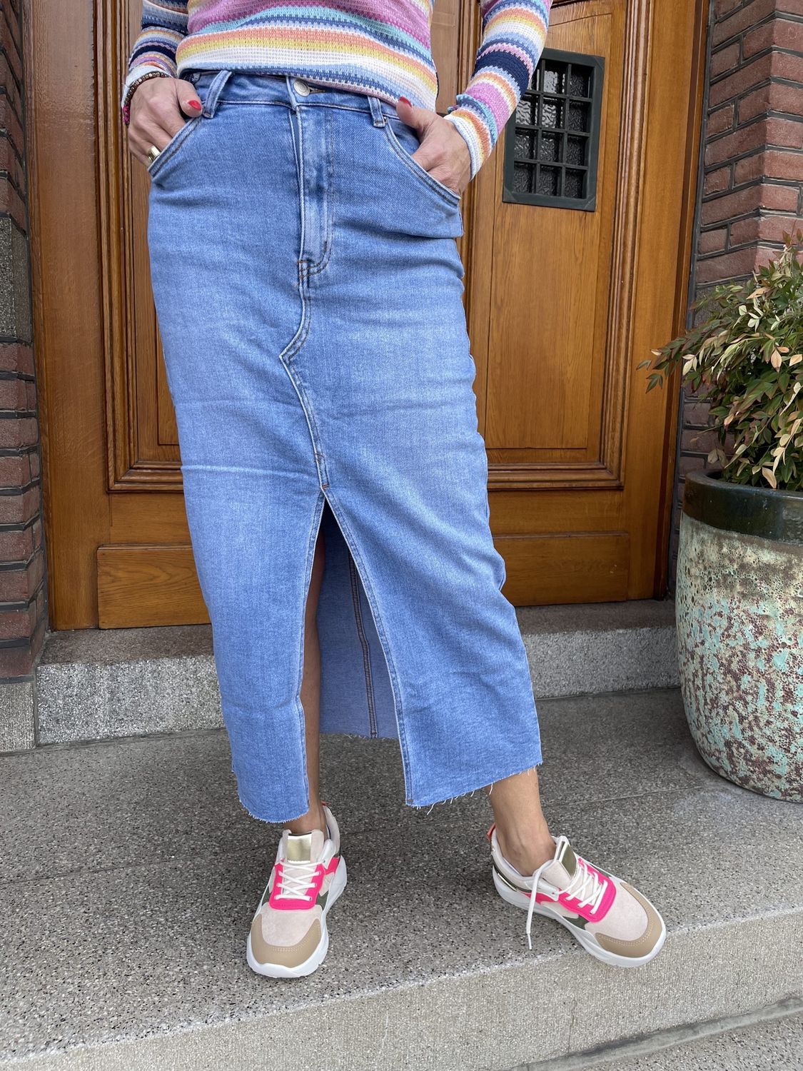JeansRok Feline Lichte Jeans Wassing