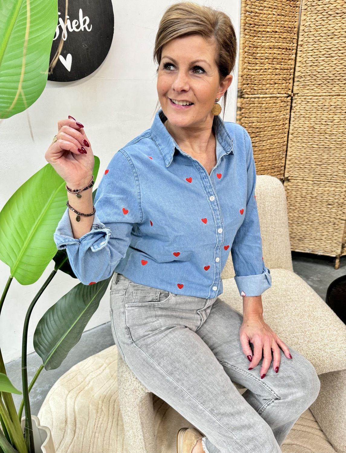 HARTJES JEANS BLOUSE SORAYA