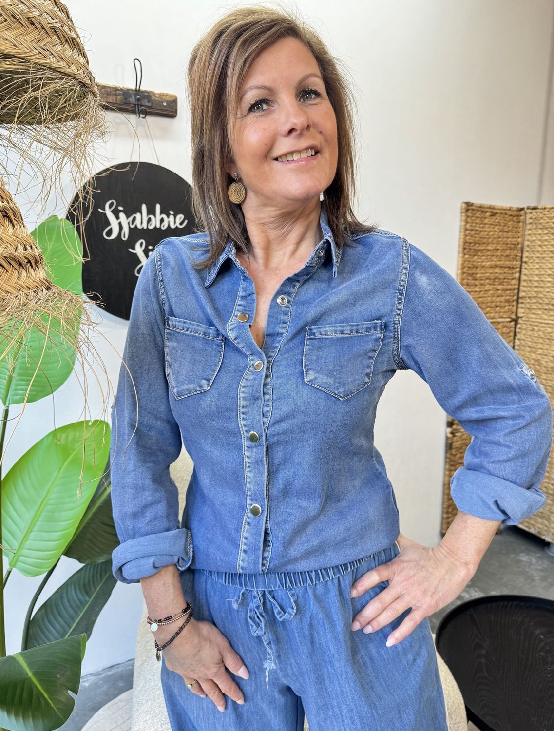 Jeansblouse Coralie