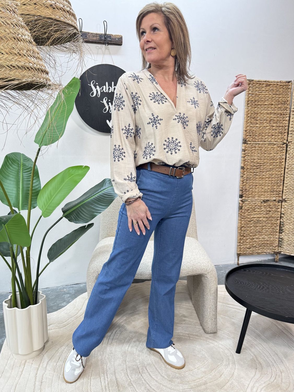 Jeans Sarai met Riem