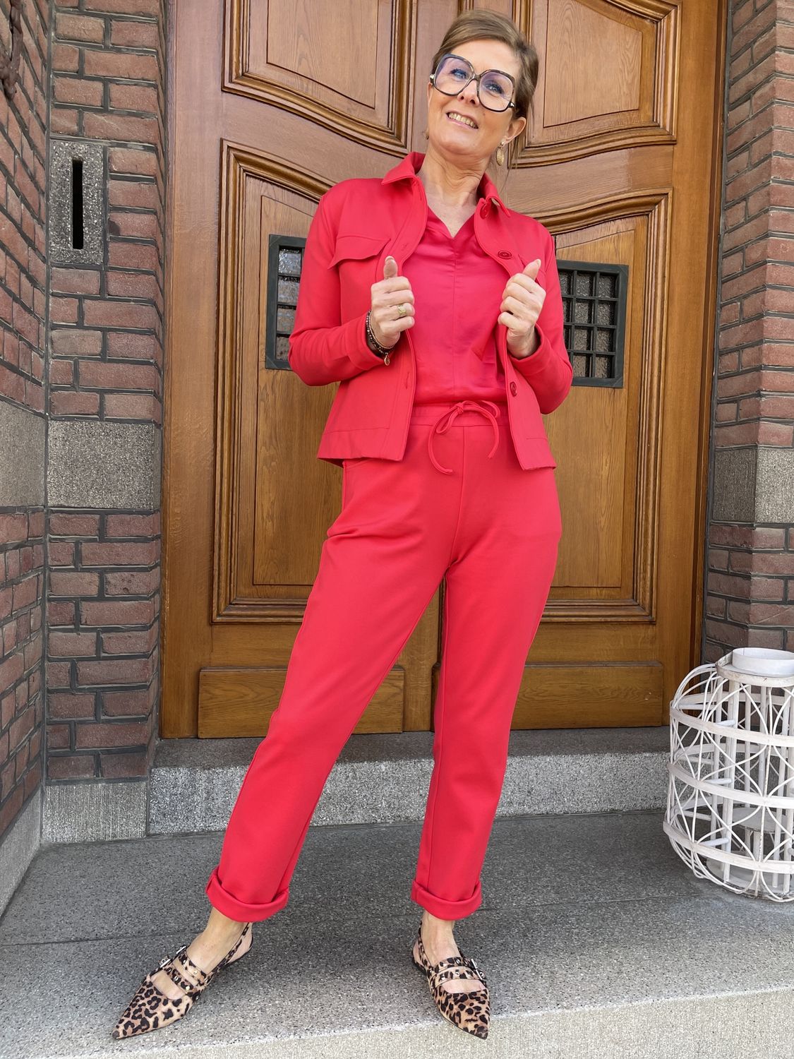 JAZZ Broek Scarlet Red