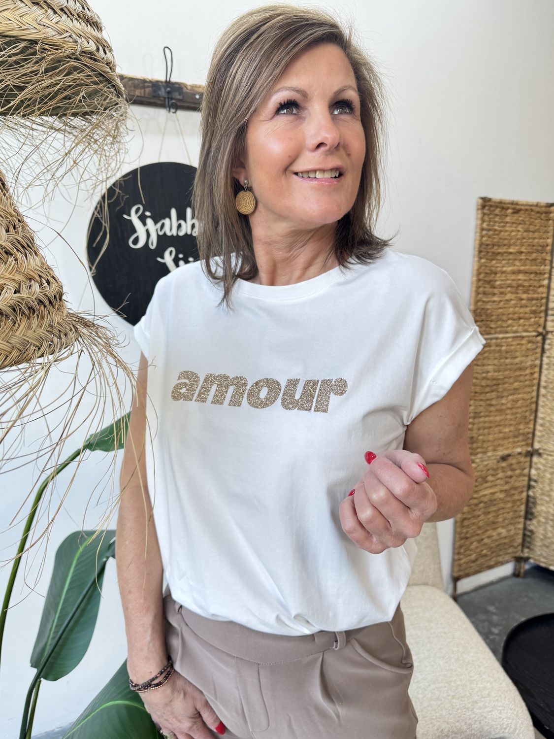 Amour Tshirt Wit Azaria