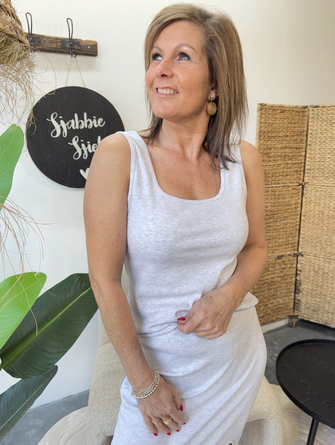 Comfy Top Grijs Claartje