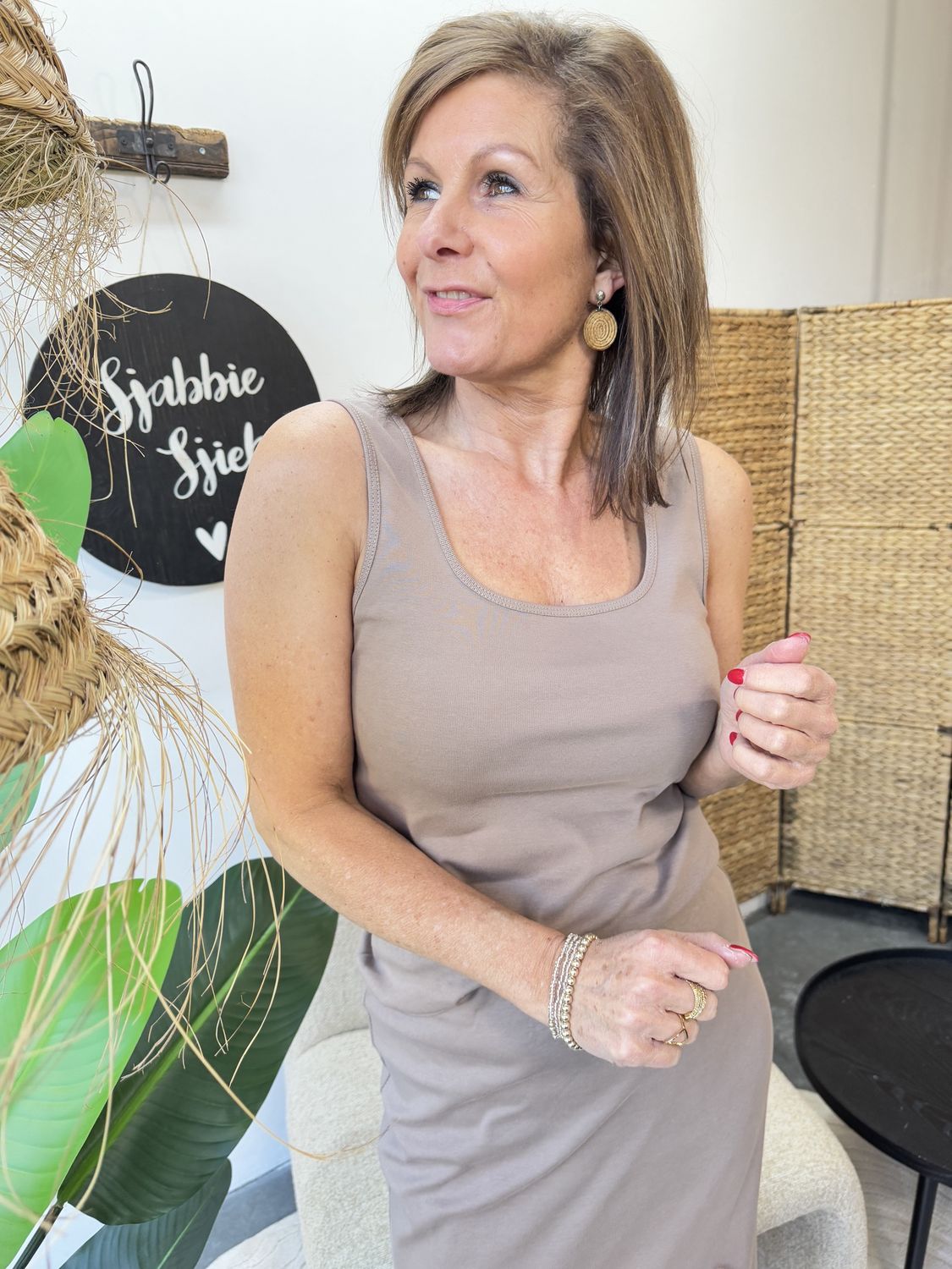 Comfy Top Taupe Claartje