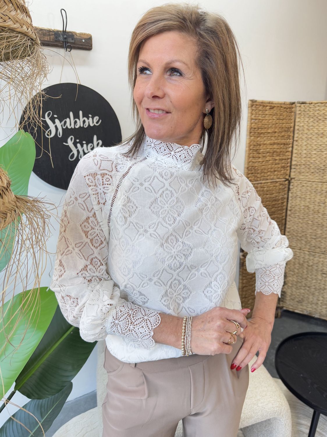 Kanten Top Longsleeve Raquel