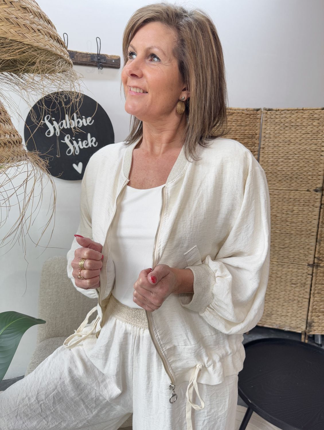 Bomber Jas Loïs Beige