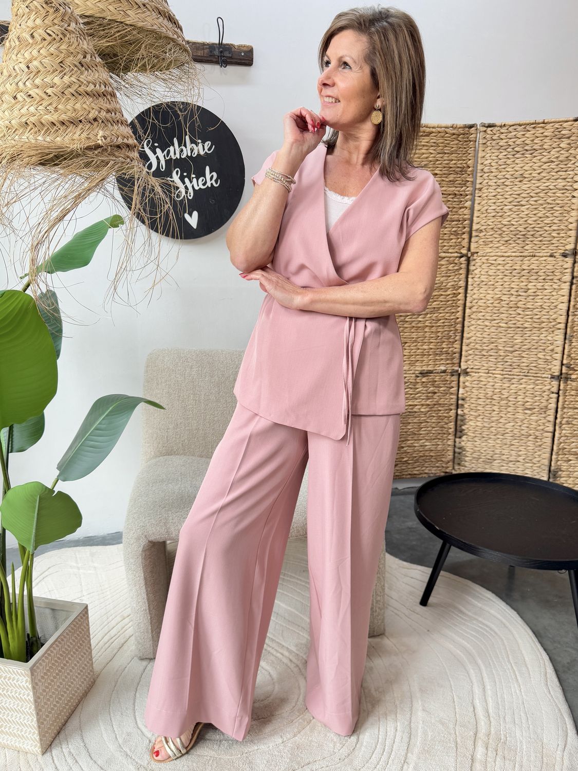 Pantalon Olivia Roze met Riem