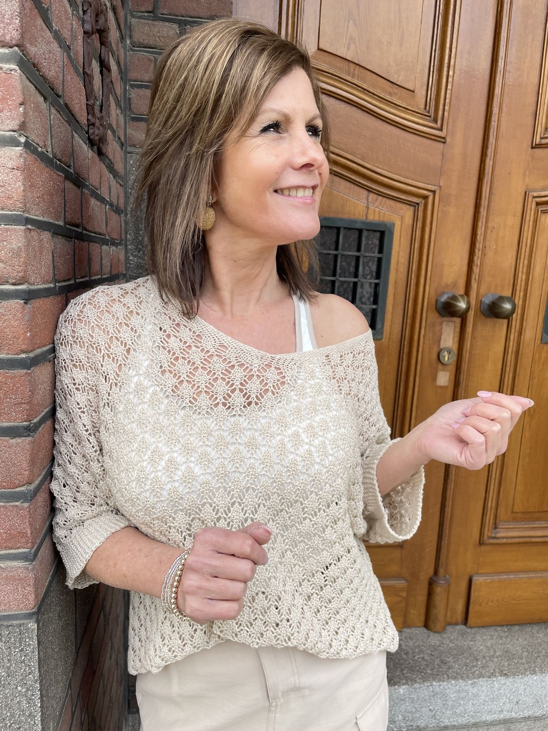 Opengewerkte SWEATER WILLA