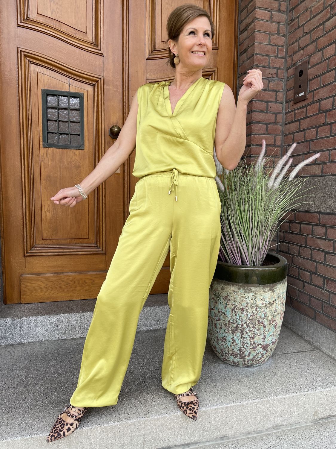 Broek NEWAN Lime