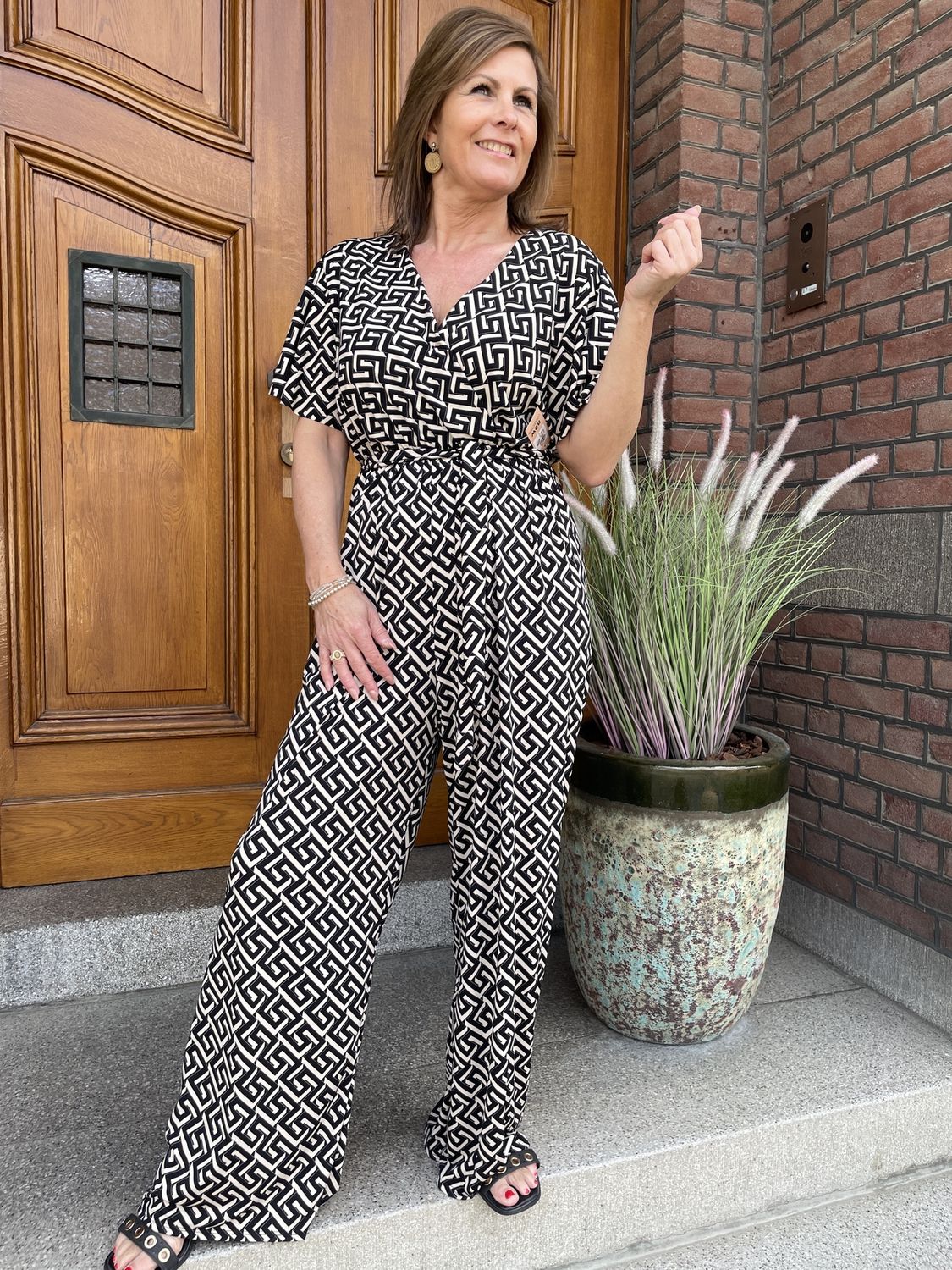 Jumpsuit Amelou met Grafische Print allover