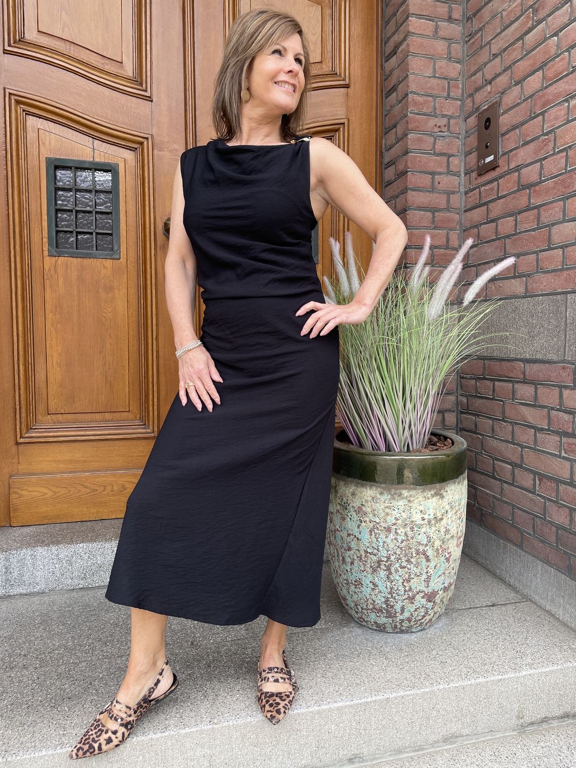 DRESS ZAKY Zwart