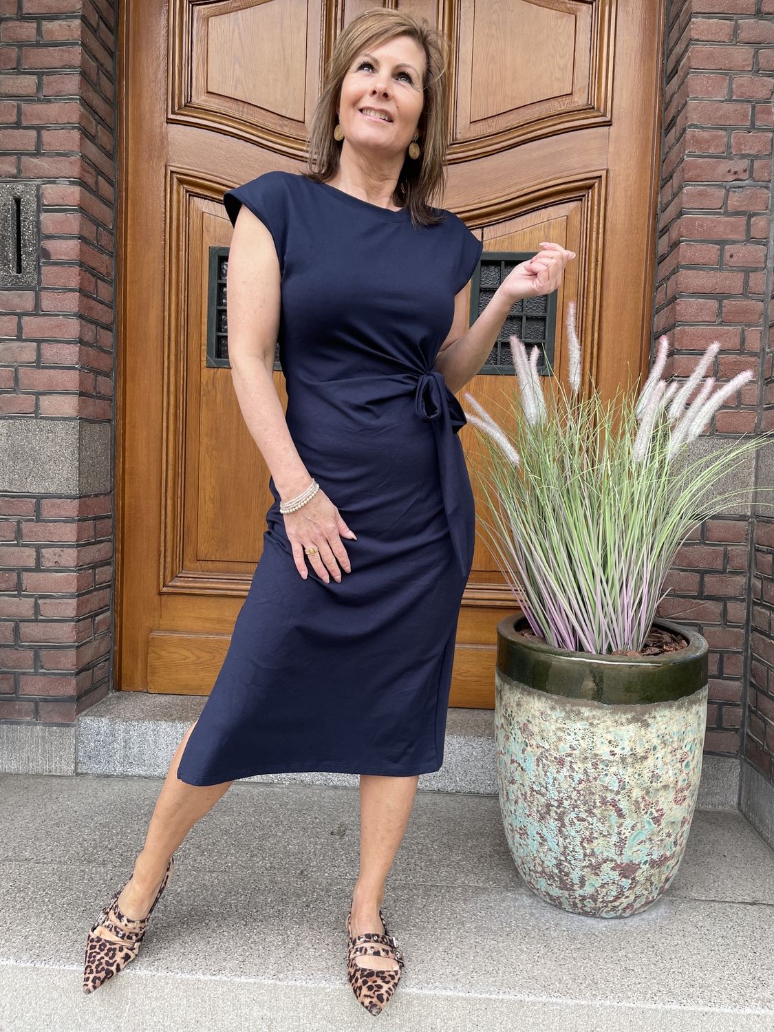 JURK met KNOT DONKERBLAUW Eva