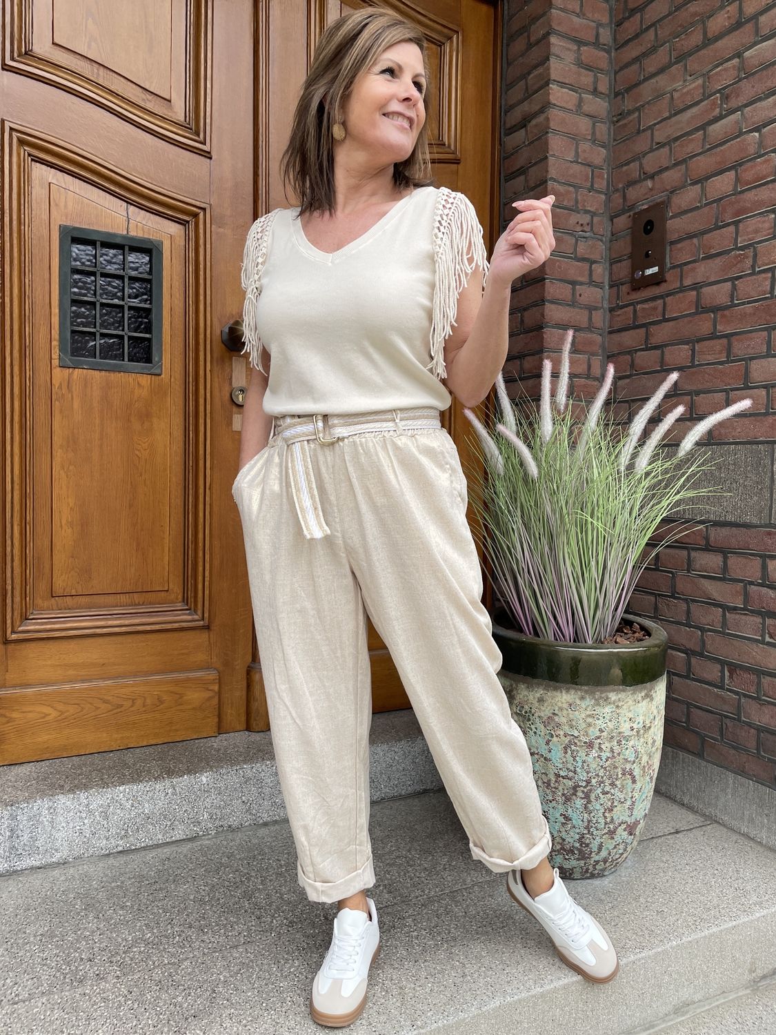 PANTALON met GOUD DRAADJE Maye