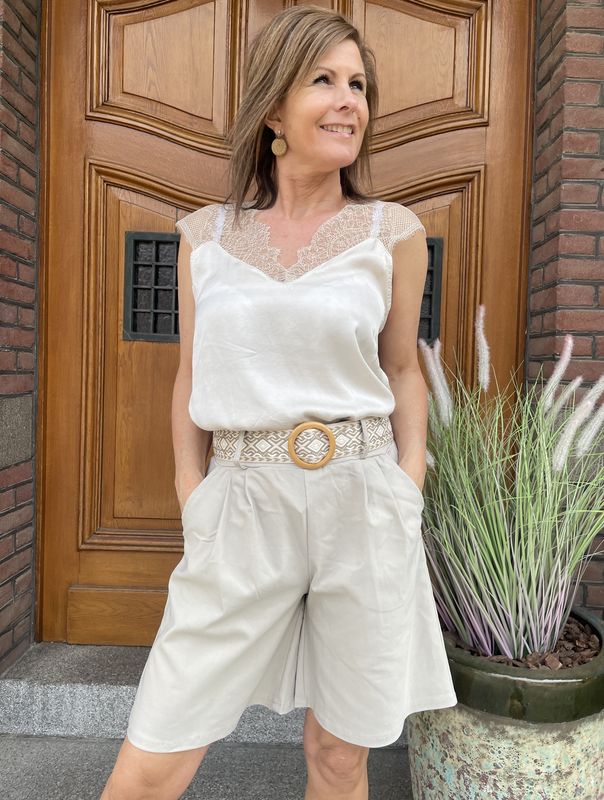 KORTE BROEK MIA BEIGE