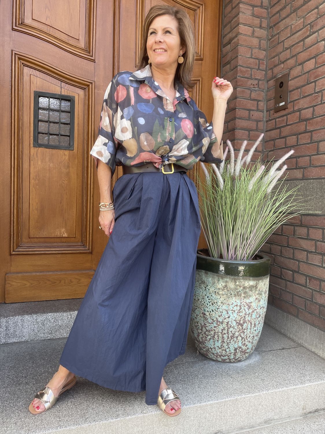 BROEK ROK Anga DONKERBLAUW