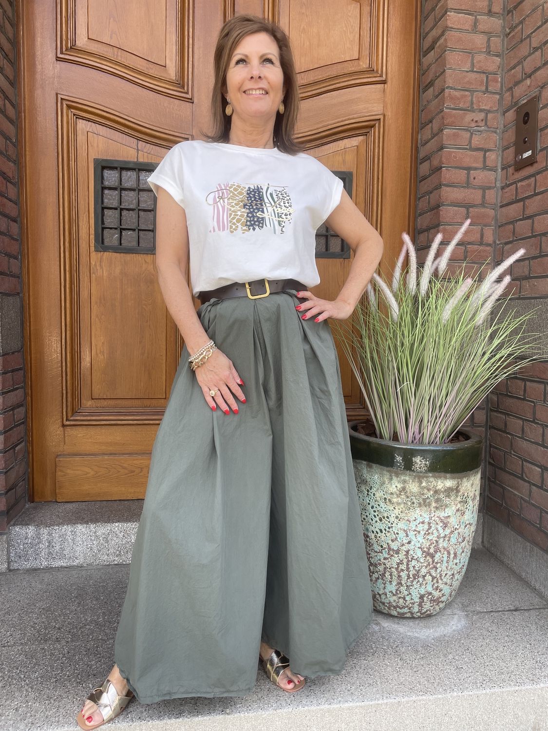 BROEK ROK Anga KHAKI