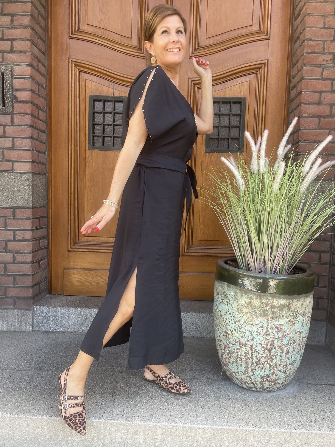 LONG DRESS NOIR ZWART