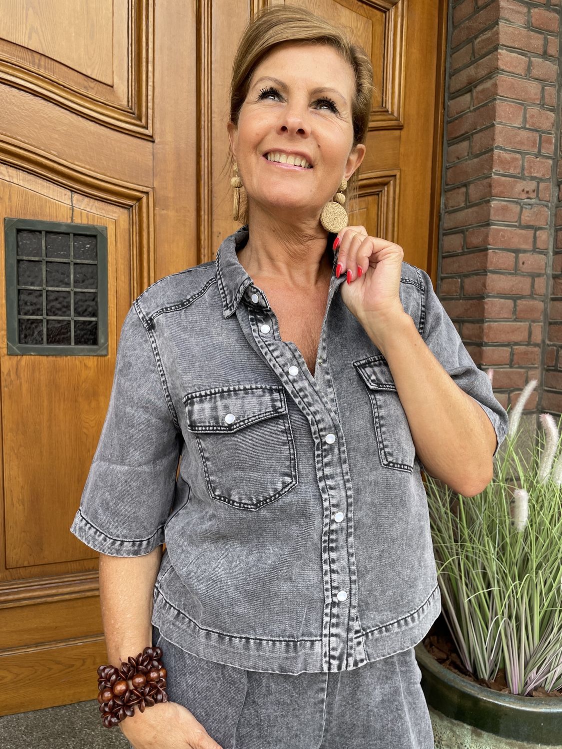BLOUSE Everly - GREY JEANS