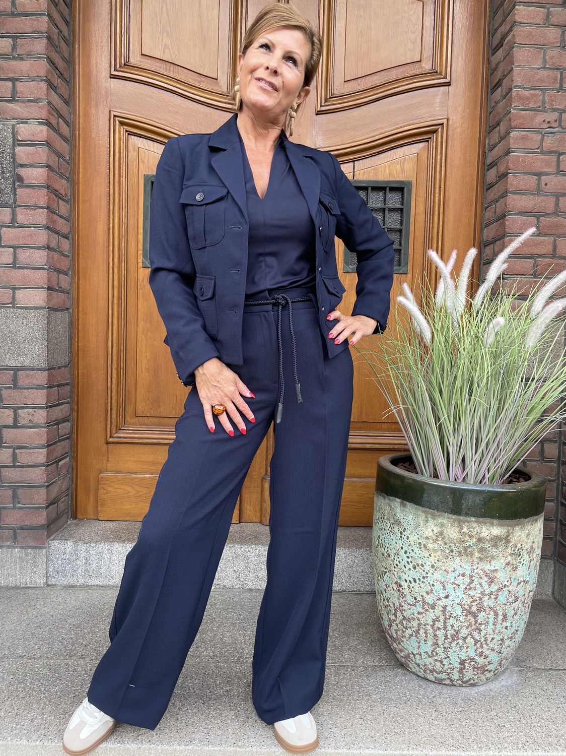 PANTALON - ROSAN - DONKERBLAUW