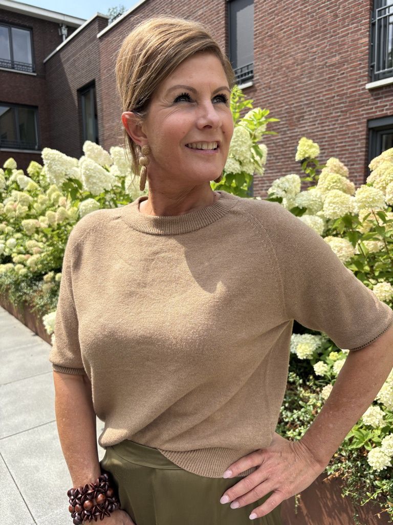 Top Velline Camel