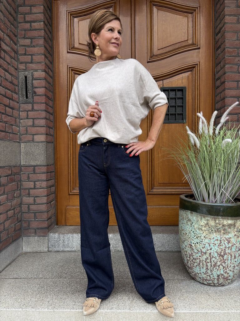Wide Straight Jeans - Elodie Raw