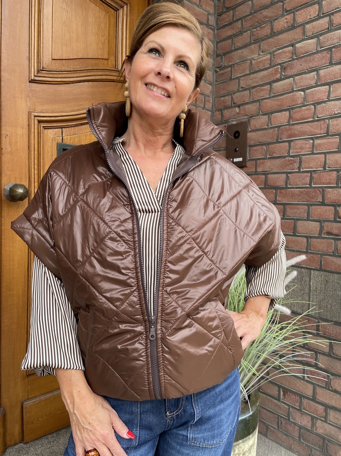 GEWATEERDE BOMBER - BRUIN