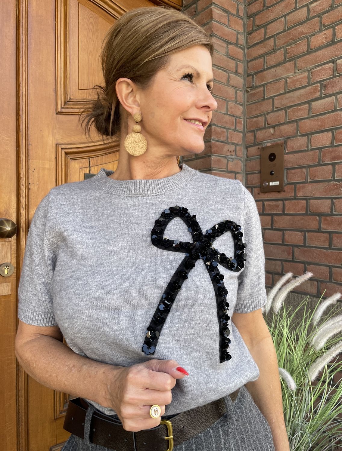 STRIK SWEATER - GRIJS
