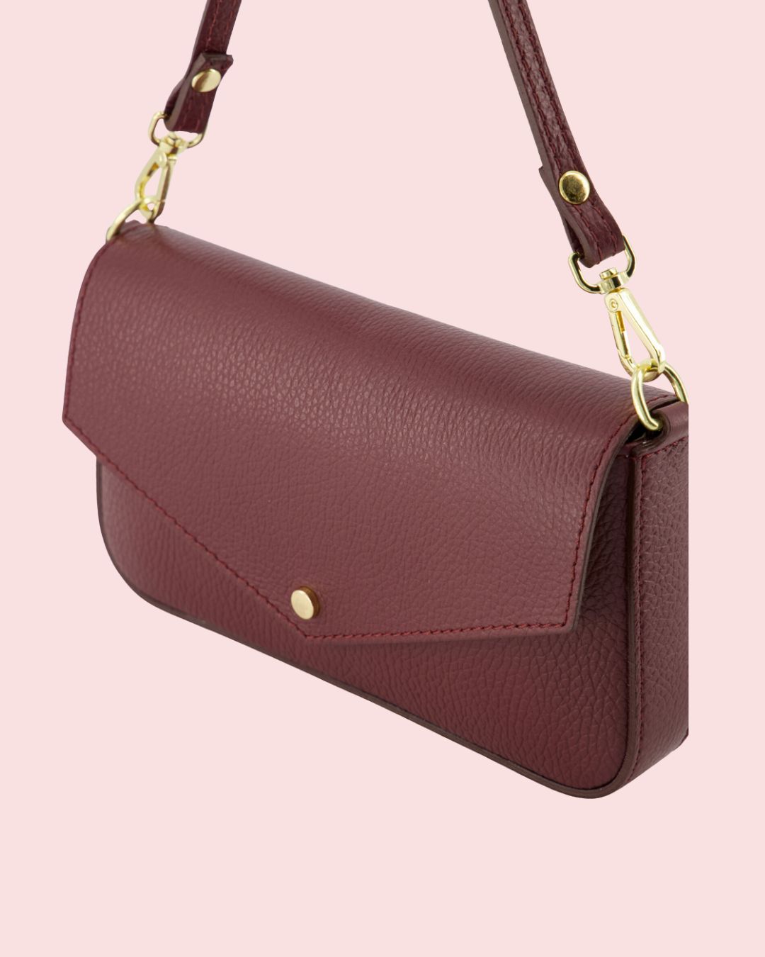 Tas BRANDY - Bordeaux - Goudkleurig