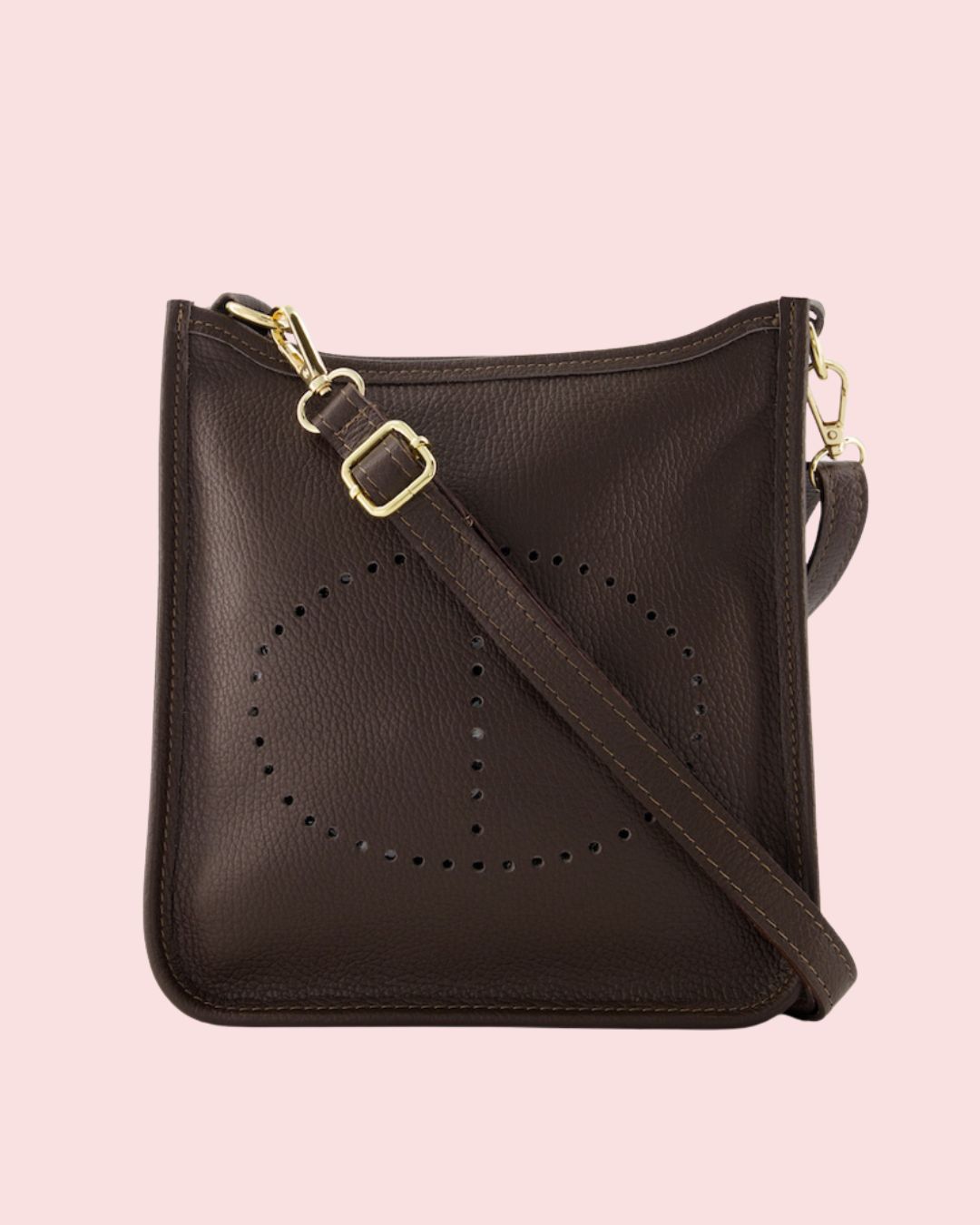Tas Tina - Donkerbruin - Goudkleurig