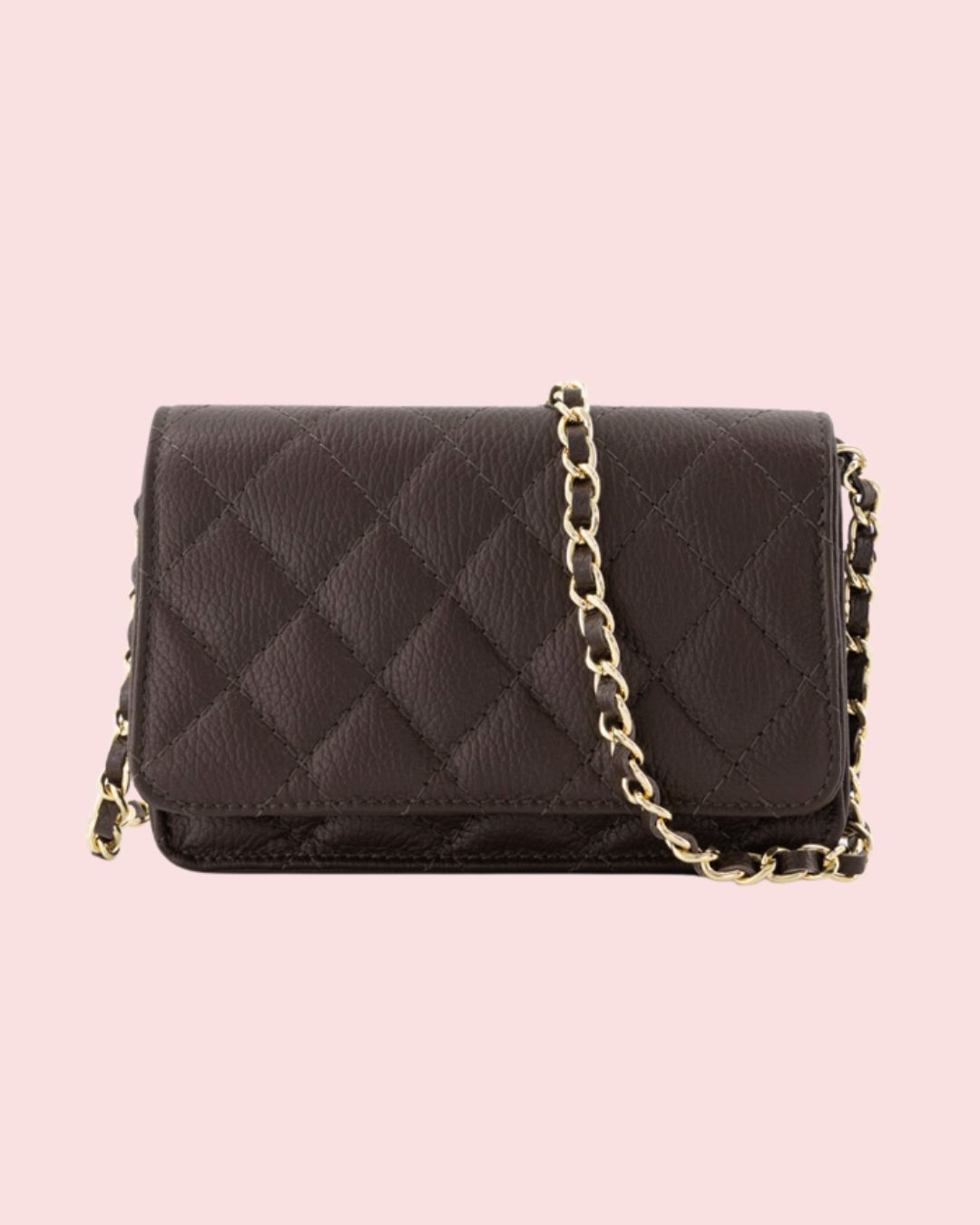 Tas Jamy  - Donkerbruin  - Goudkleurig