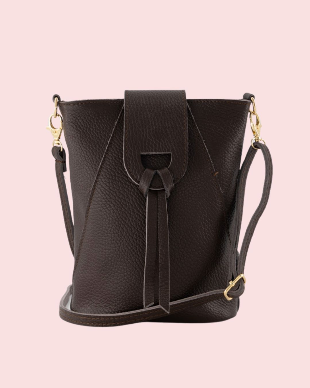 Tas Kendra - Donkerbruin - Goudkleurig