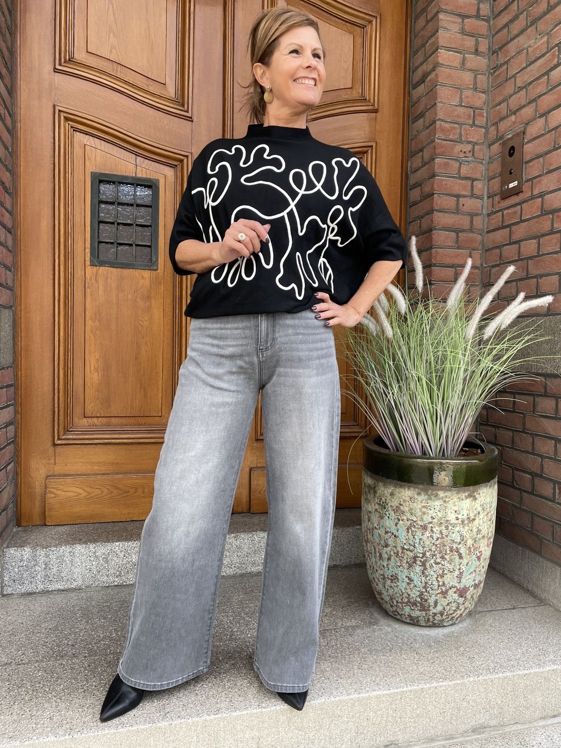 WIDE LEG JEANS COOPER - GREY
