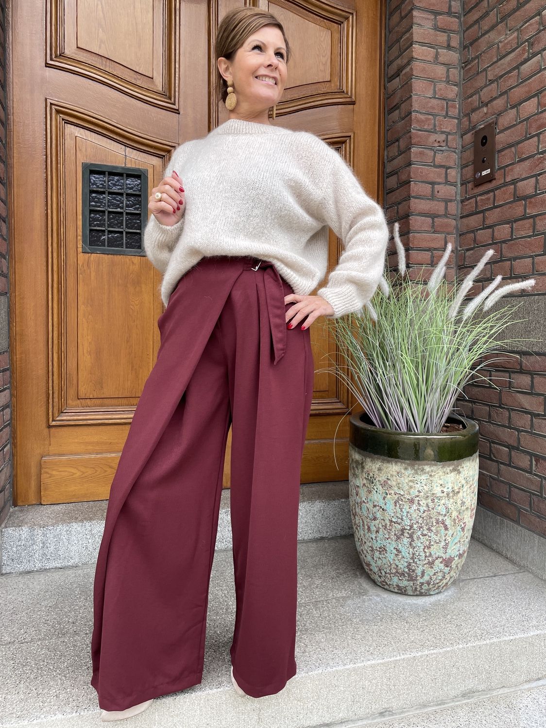 BORDEAUX BROEK - met FLAP