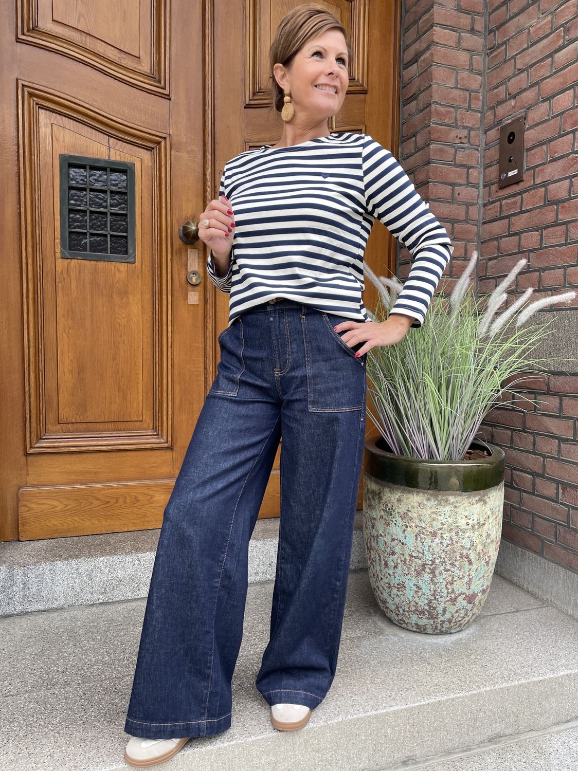WIDE LEG JEANS LULU -RAW