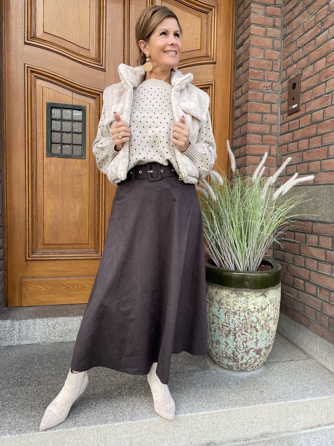 SUEDINE ROK CHOCO