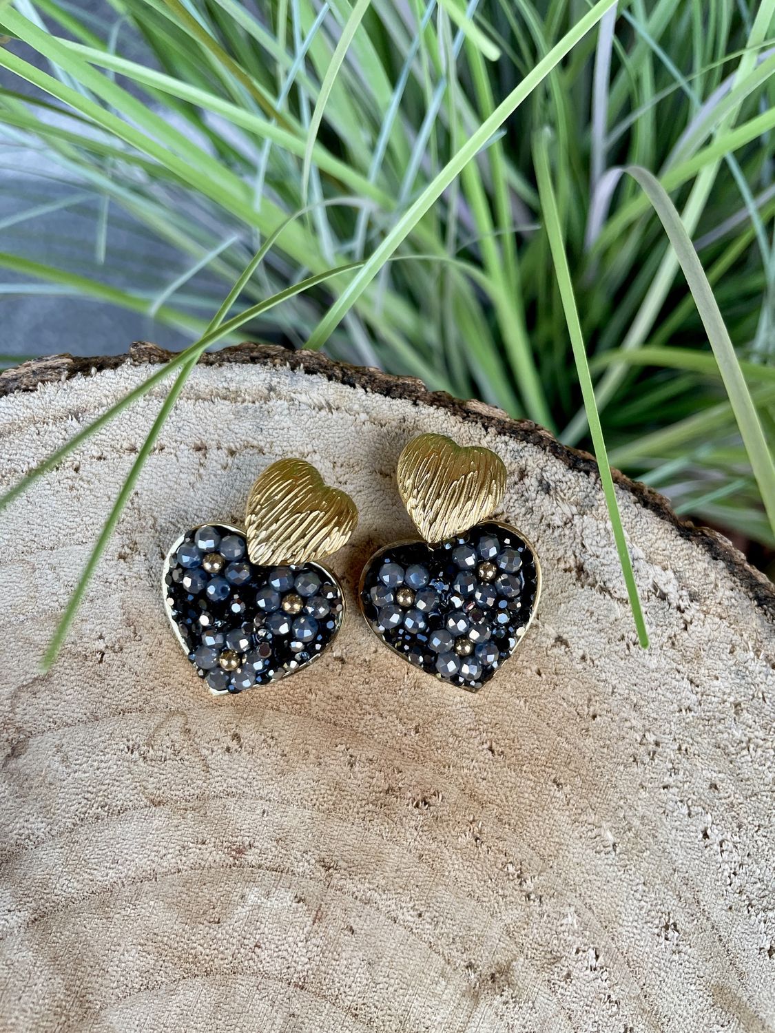 OORBELLEN 8 GOUD/ZWART