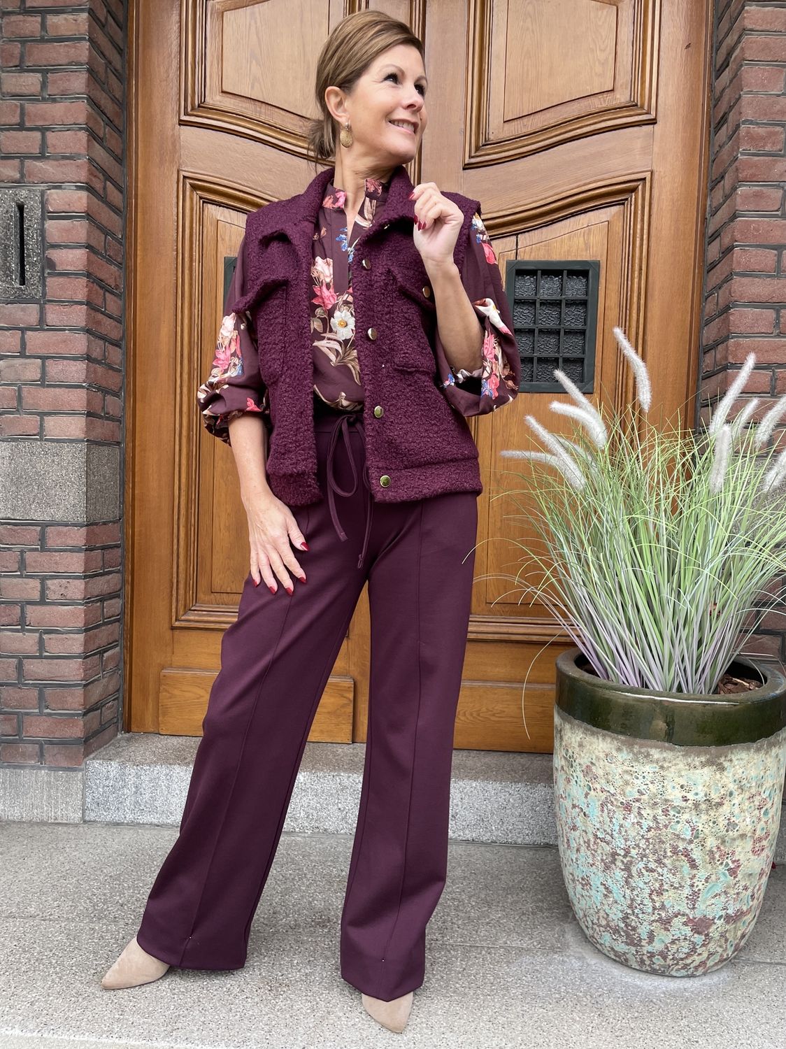 PANTALON Nowe - BORDEAUX