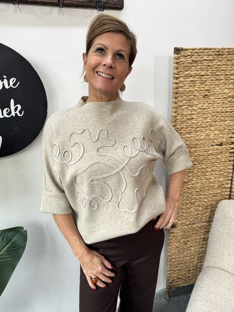 ZIGZAG Sweater - Uni Beige