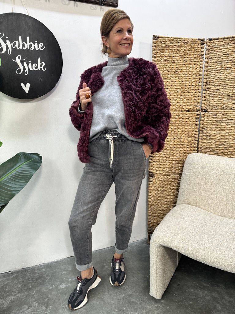 Grijze Jeans - Selene met Koordje