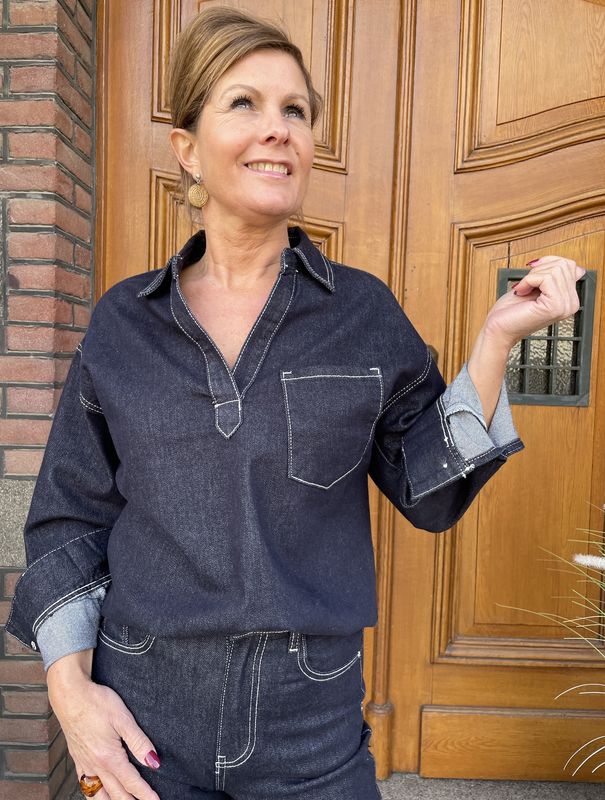 JEANS BLOUSE - Indigo