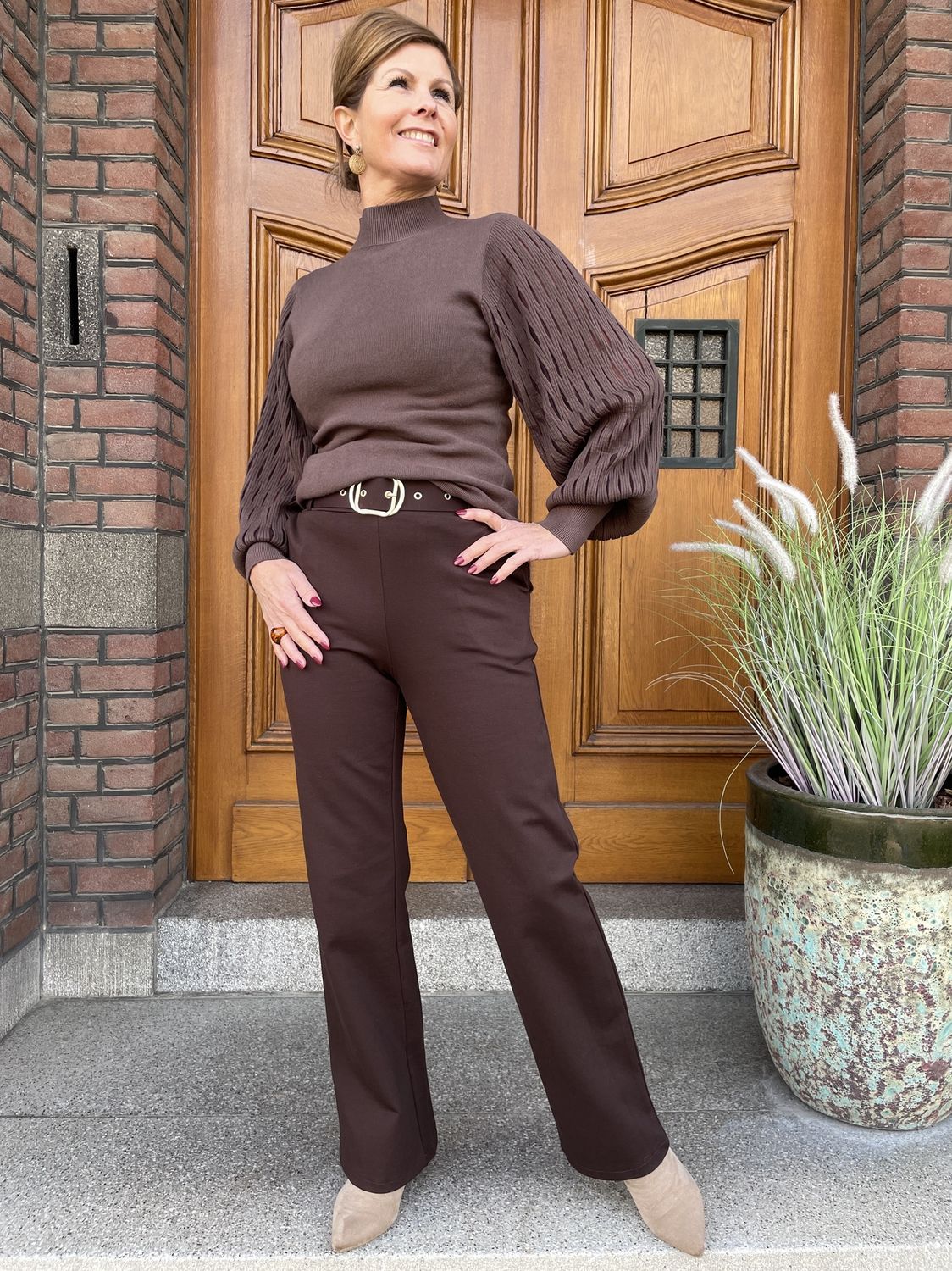 MAYA BROEK - CHOCOLADE BRUIN