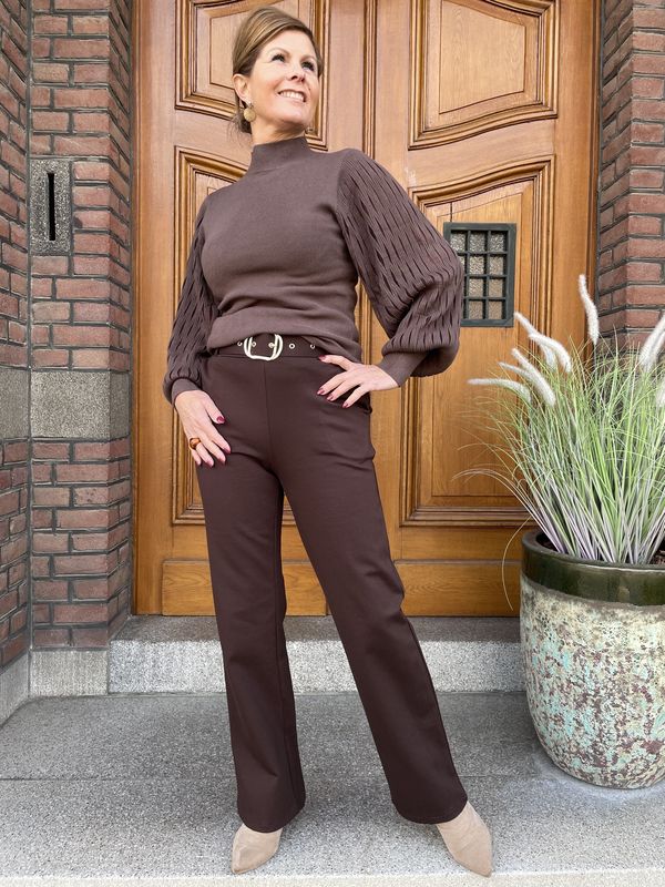 MAYA BROEK - CHOCOLADE BRUIN