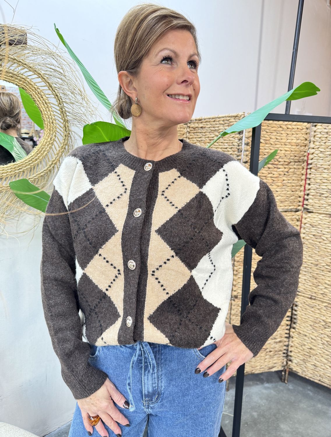 GERUIT VEST - CHOCO - Dunja