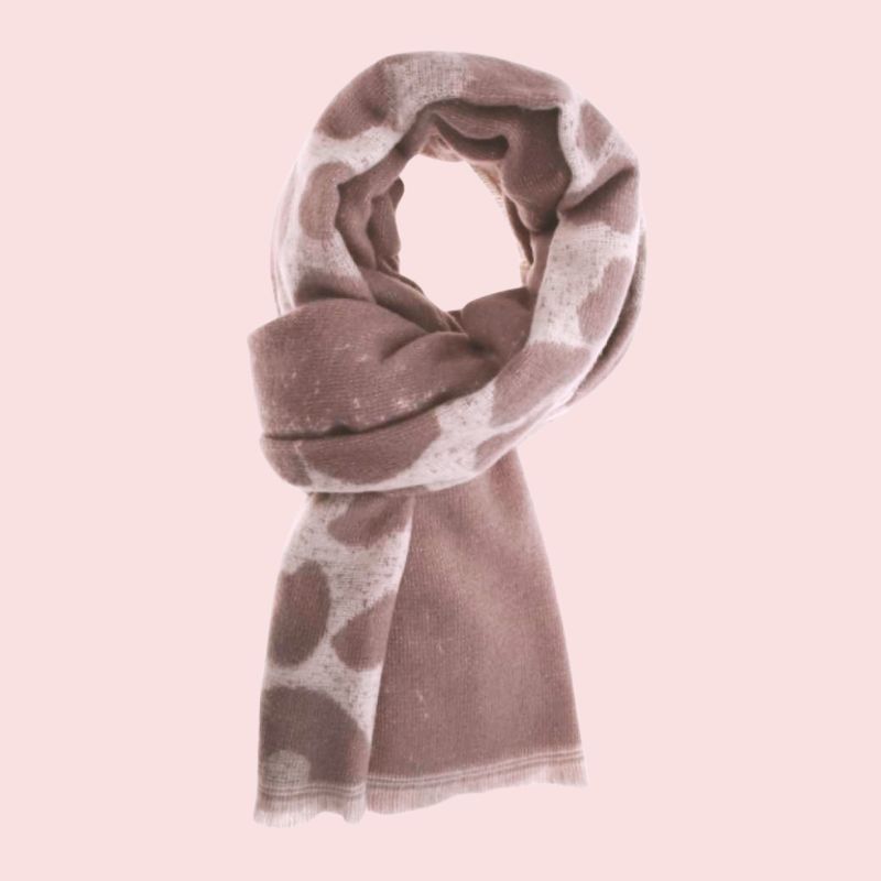 SJAAL BEIGE VLEKKENPRINT - DONNA